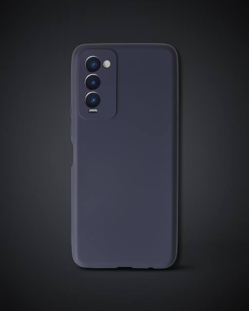 Tecno Camon 18 Kılıf First Silikon - Lacivert