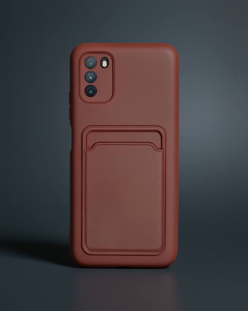 Xiaomi Pocophone M3 Kılıf Kelvin Kartvizitli Silikon - Bordo