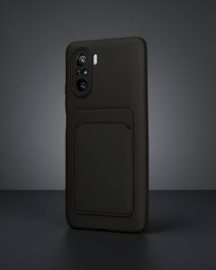 Xiaomi Mi 11i Kılıf Kelvin Kartvizitli Silikon - Siyah