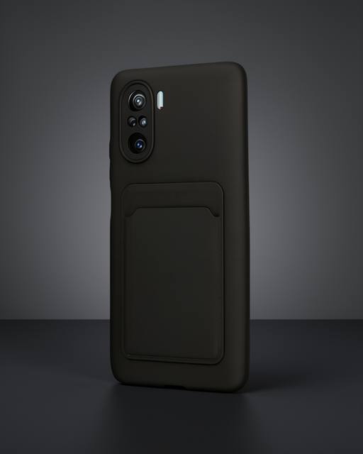 Xiaomi Mi 11i Kılıf Kelvin Kartvizitli Silikon - Siyah