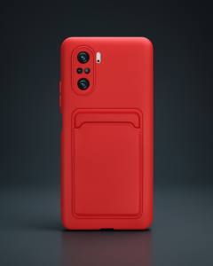 Xiaomi Mi 11i Kılıf Kelvin Kartvizitli Silikon - Kırmızı