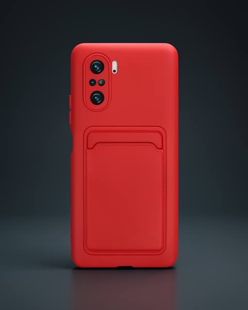 Xiaomi Mi 11i Kılıf Kelvin Kartvizitli Silikon - Kırmızı