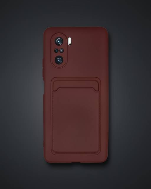 Xiaomi Mi 11i Kılıf Kelvin Kartvizitli Silikon - Bordo