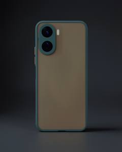 Vivo Y16 Kılıf Montreal Silikon Kapak - Yeşil