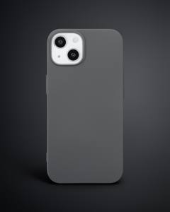 Apple İphone 14 Kılıf Nano İçi Kadife Silikon - Gri