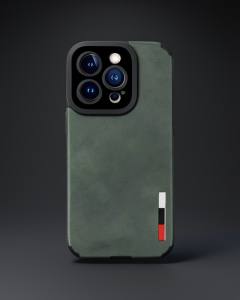 Apple İphone 14 Pro Max Kılıf Loop Deri Silikon - Yeşil