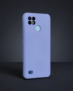 Realme C21 Kılıf Nano İçi Kadife Silikon - Lila