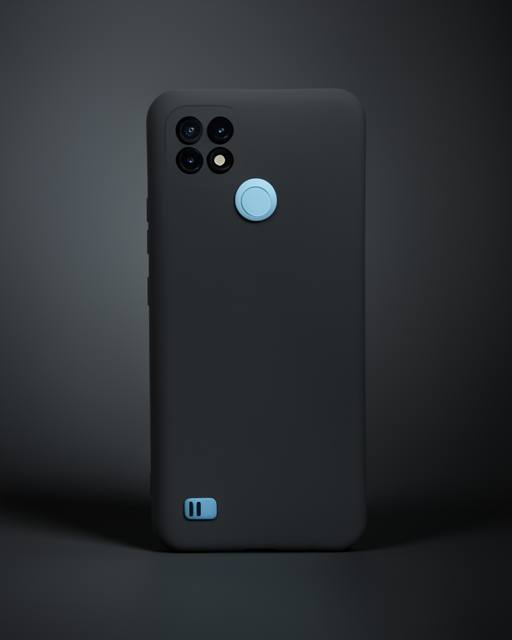 Realme C21 Kılıf Nano İçi Kadife Silikon - Lacivert
