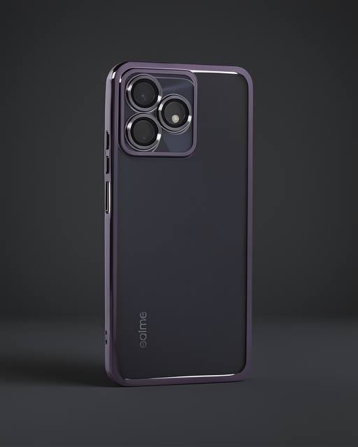 Realme C53 Kılıf Razer Lensli Silikon - Mor