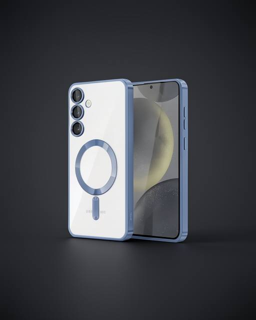 Samsung Galaxy S24 Kılıf Kross Magneticsafe Kapak - Sierra Blue