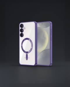 Samsung Galaxy S24 Kılıf Kross Magneticsafe Kapak - Mor