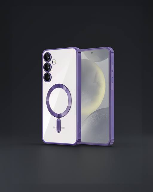 Samsung Galaxy S24 Kılıf Kross Magneticsafe Kapak - Mor