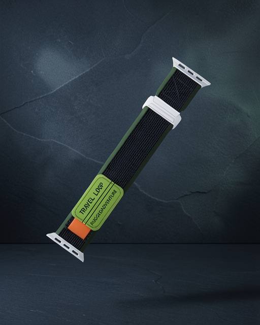Apple Watch 38mm Alice Kumaş Kordon (saat Değildir) - Yeşil-gri