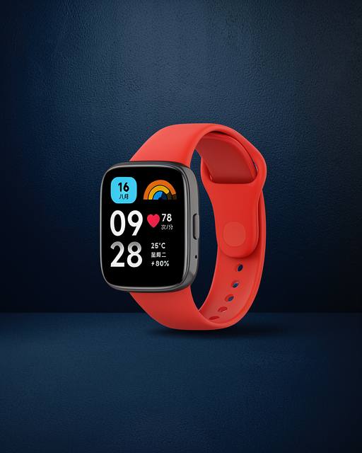 Xiaomi Redmi Watch 3 Active Klasik Kordon - Kırmızı