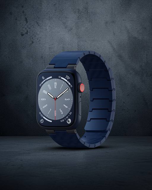 Apple Watch 45mm Carbon Steel Kordon (saat Değildir) - Lacivert