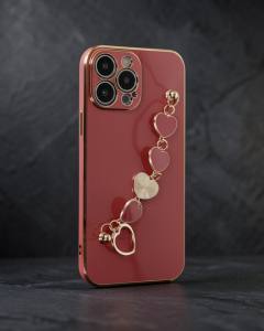 Apple İphone 13 Pro Max Kılıf Esila Silikon - Kırmızı