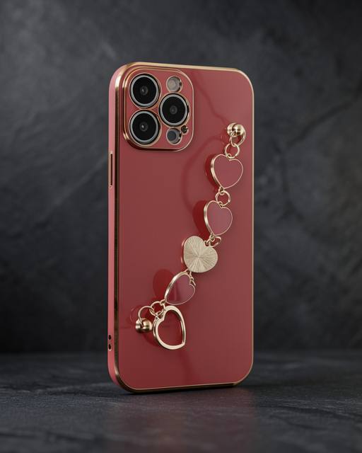 Apple İphone 13 Pro Max Kılıf Esila Silikon - Kırmızı