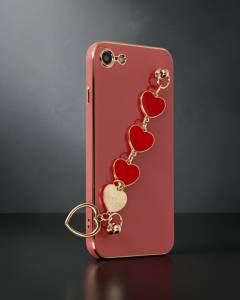 Apple İphone 7 Kılıf Esila Silikon - Kırmızı