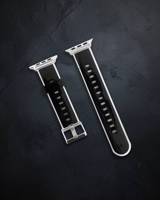 Apple Watch 38mm Jelly Silikon Kordon (saat Değildir) - Siyah