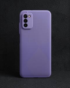 Samsung Galaxy A03S Kılıf - Montreal Silikon Kapak - Mor