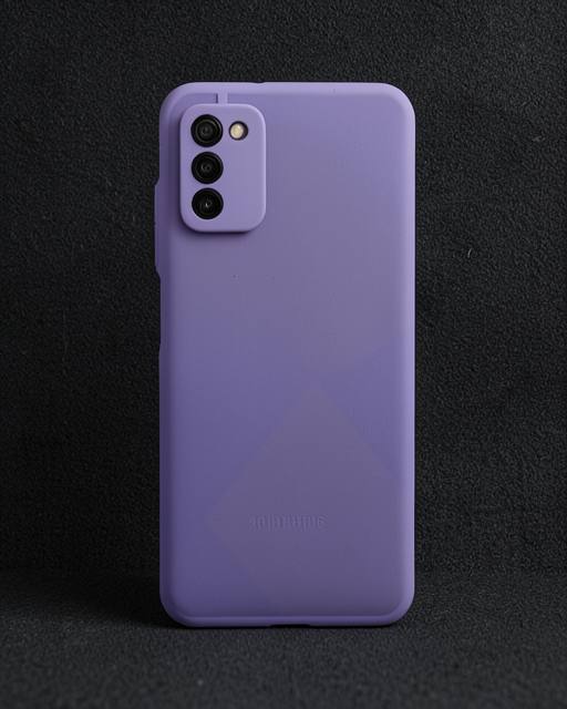 Samsung Galaxy A03S Kılıf - Montreal Silikon Kapak - Mor