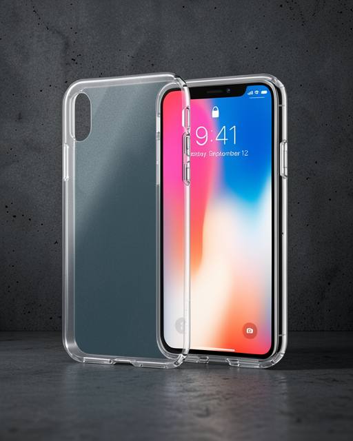 iPhone X Kılıf Lüx Şeffaf Silikon - Şeffaf