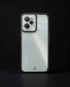 Realme C35 Kılıf Liva Lens Silikon - Siyah