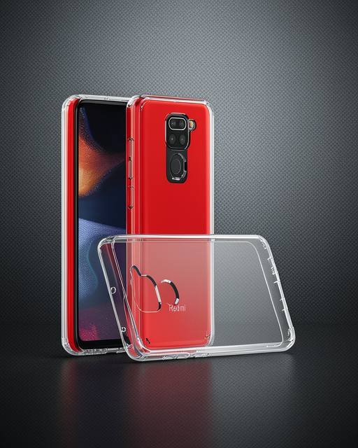 Xiaomi Redmi Note 9 Kılıf Lüx Şeffaf Silikon - Şeffaf