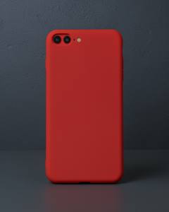 iPhone 7 Plus Kılıf First Silikon - Kırmızı
