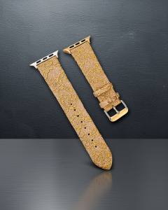Apple Watch 38mm Creeper Desenli Kordon - Gold