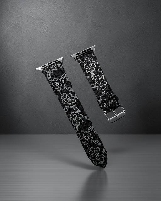 Apple Watch 38mm Creeper Desenli Kordon - Siyah