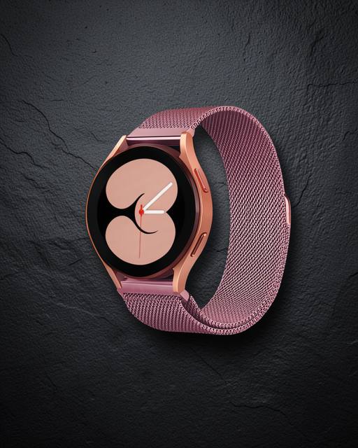 Watch 20mm Metal Mıknatıslı Kordon (saat Değildir) - Rose