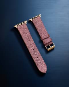 Apple Watch 42mm Creeper Desenli Kordon - Rose Gold
