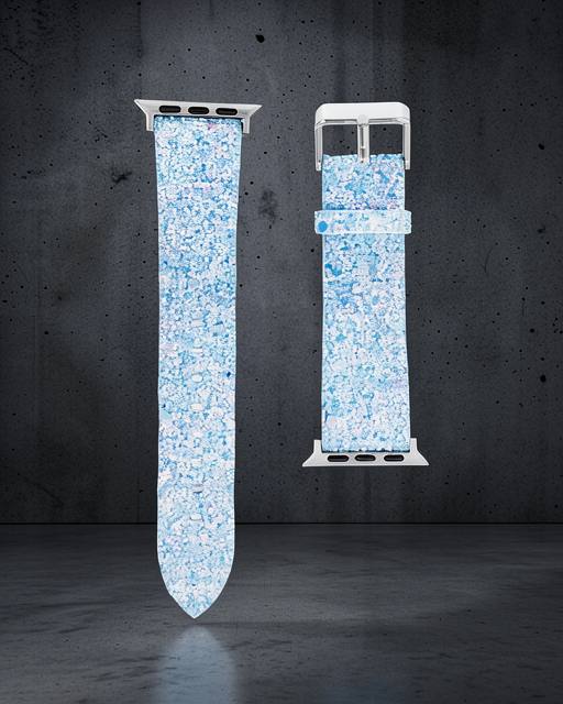 Apple Watch 42mm Ry Taşlı Kordon - Turkuaz