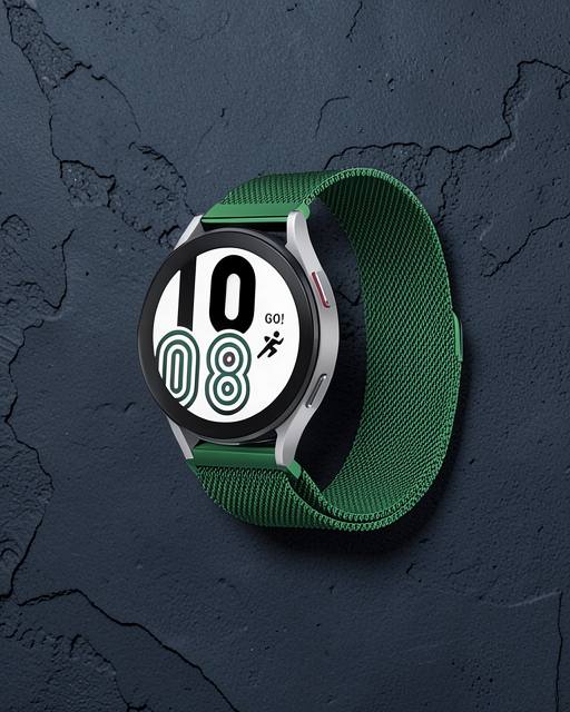 Watch 20mm Metal Mıknatıslı Kordon (saat Değildir) - Haki Yeşil