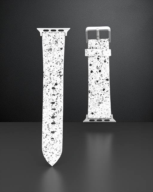 Apple Watch 42mm Ry Taşlı Kordon - Gümüş
