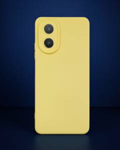 Oppo A38 Kılıf Nano İçi Kadife Silikon - Sarı