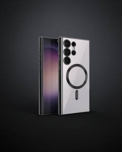 Samsung Galaxy S23 Ultra Kılıf Kross Magneticsafe Kapak - Siyah