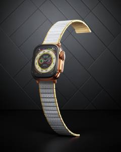 Apple Watch 42mm Made Metal Kordon (saat Değildir) - Gümüş-gold