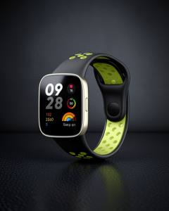 Xiaomi Redmi Watch 3 Spor Delikli Kordon (saat Değildir) - Siyah-yeşil