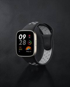 Xiaomi Redmi Watch 3 Spor Delikli Kordon (saat Değildir) - Siyah-gri