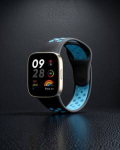 Xiaomi Redmi Watch 3 Spor Delikli Kordon (saat Değildir) - Siyah-mavi