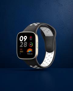 Xiaomi Redmi Watch 3 Spor Delikli Kordon (saat Değildir) - Siyah-beyaz