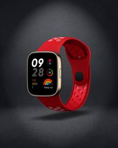 Xiaomi Redmi Watch 3 Spor Delikli Kordon (saat Değildir) - Gri-beyaz
