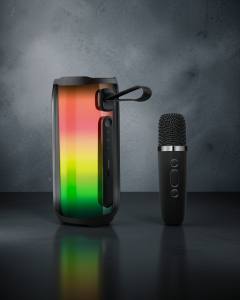 Pluse 5 Mikrofonlu Rgb Kablosuz Hoparlör - Siyah