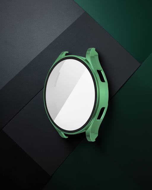 Watch 5 40mm Wall Camlı Kasa Ekran Koruyucu - Koyu Yeşil