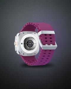 Watch 7 Ultra Kr417 Rug Silikon Kordon - Mor