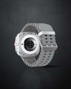 Watch 7 Ultra Kr417 Rug Silikon Kordon - Gri