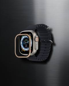 Apple Watch Ultra 49mm Alüminyum Kasa Cam Ekran Koruyucu - Yıldız Işığı