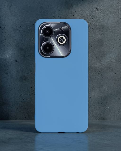 İnfinix Hot 40i Kılıf First Silikon - Mavi
